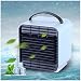 Produktbild Mini Air Cooler Mobile Klimaanlage Verdunstungskühler Negatives Ion Luftkühler Abkühlen Ventilator Luftbefeuchter USB Tragbar Fan mit LED Licht für Büro, Haus, Reisen, Schlafsaal VNEIRW (Blau)