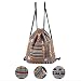 Produktbild Wuudi Rucksack Leinwand,Turnbeutel Damen Beutel Stoffbeutel Sportbeutel Umhängetasche Freizeit Kordelzug