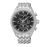Seiko – SSC211P1 – Solar – Herrenuhr – Automatik Chronograph – schwarzes Zifferblatt – graues Stahlarmband