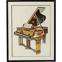 Kare Cuadro Frame Piano 90 x 72 cm, madera, multicolor, 3.8 x 72 x 90 cm