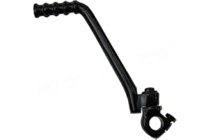 LCYEN 16mm Adjustable Kick Starter Pedal Lever For 140cc 150cc 160cc 200cc 250cc Pit Dirt Bike Motorcycles - Black Stainless Steel (16mm)
