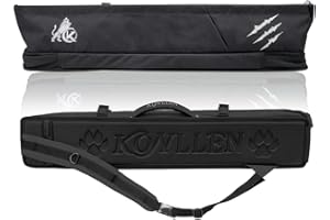 KONLLEN 2x4 Oxford Cloth Hard Pool Cue Case Billiard Cue Stick Carrying Bag