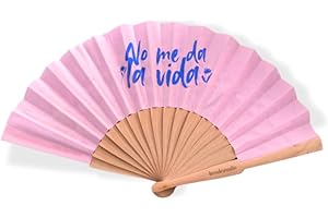 Wondernastic Abanico Me Suda el Co*o – Regalo Original y Divertido para Mujer Frase Graciosa | Diseño Exclusivo | Plegable, Ligero y Resistente