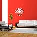 LianLe Home Decoration Sunshine Fire Round Flower Acrylic 3D Mirror Wall Decal 50cm*50cm