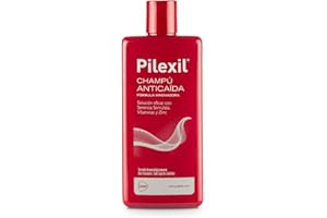 PILEXIL ANTICAIDA - Champú Anticaída 300 ml, Tratamiento de Uso Frecuente, Frena la Pérdida del Cabello, Normaliza su Ciclo, Gran Eficacia, para Hombres y Mujeres