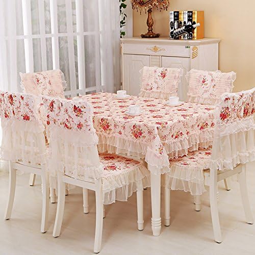 Taboeoe Cloth Cloth Cloth Lace Table Cloth Dining Chair Cover Garden Table Cloth Tablecloth Gules Cushion Backrest Sheet