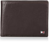 Echtes Leder Tommy Hilfiger Herren ETON CC FLAP AND COIN POCKET Geldbörsen, Braun (BROWN 204), 13x10x2 cm