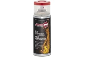 Ambro-Sol V400TEMP4 Vernis/Peinture Haute Température, Permet de Renouveler les Surfaces Normalement Soumises à Hautes Températures, Aérosol en Fer-Blanc Recyclable 400 ml, Blanc