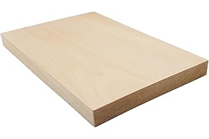 EdpaS Tagliere in legno di tiglio (30 x 20 x 2,5 cm) per intagliare e tornire o fai da te, ideale per intaglio