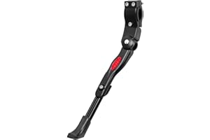 LUVZOOR Cavalletto per Bicicletta 24-28 Pollici, Altezza Regolabile 5 cm, Universale, in Lega di Alluminio per Mountain Bike, e-Bike, Trekking, Bici da Corsa