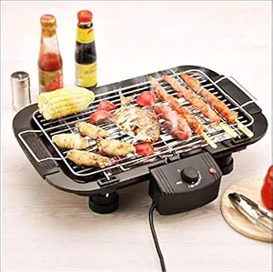 Lucario Smokeless Indoor/Outdoor Electric Grill Portable Tabletop Grill Kitchen BBQ Grills Adjustable Temperature Control, Removable Water Filled Drip Tray,2000W