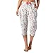 Mantaray Womens Pink Floral Cropped Pyjama Bottoms 10