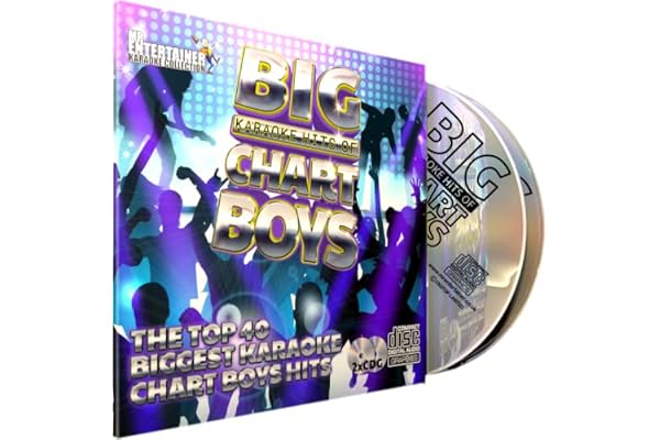 Mr Entertainer Big Hits of Chart Boys - Double G G) Pack. 40 Top Songs. chansons masculines modernes de garçons