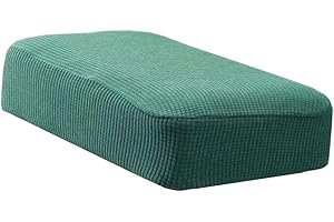 ZZDZW Stool Covers Rectangle,Stretch Rectangle Bar Stool Covers Corduroy Jacquard Vanity Stool Cover Washable Counter Stool Covers Bar Stool Seat Covers Saddle Seat Cover With Elastic Bands ( Color : Matcha