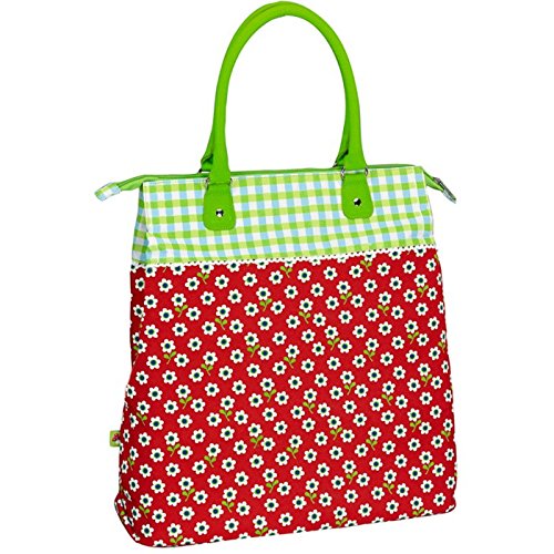Fahrradtasche Blütenzeit, rot