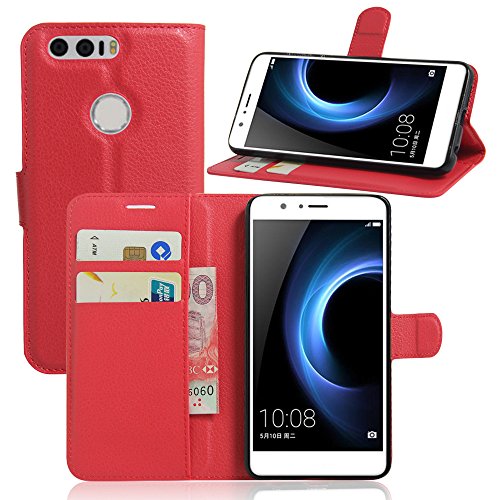 UMIDIGI London 5.0 Hülle, IVSO Hohe Qualität Advanced Shock Absorption Technology Case Folio Tasche Cover für UMIDIGI London 5.0 Smartphone (für UMIDIGI London, Rot) - 6