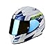 Produktbild Scorpion Motorradhelm Exo 510 Air Galva Perle, Weiß/Blau, Größe M