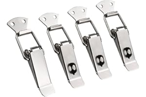 ZCSOWE Chiusure a Molla in Acciaio Inossidabile da 4 Pezzi Chiusure a Leva da 56 mm Chiusure a Molla Chiusure a clip Chiusure a Scatola