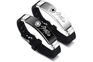 ZHENGGE 2 Pack Kpop Stray Kids Merch Armbänder, Stray Kids Charm Silikon Armbänder Schmuck für Geschenke
