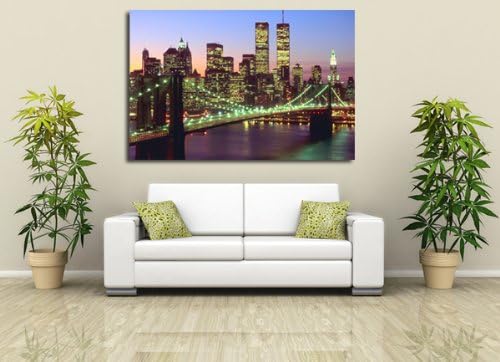 CANVAS WALL ART PRINT "THE TWIN TOWERS" CANVAS PRINT READY TO HANG STRETCHED OVER CHUNKY SOLID PINE BARS 30x20