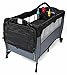 Portable Baby Child Travel Cot Bed Bassinet Play Pen Playpen (black)