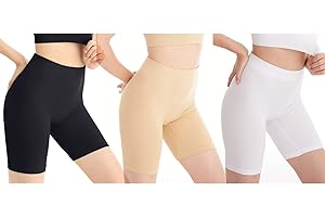 Amazingjoys Bezszwowe spodenki damskie gładkie majtki antypoślizgowe do sukienek