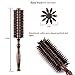 Kaiercat Natural Boar Bristles Hair Brush Pairs Round Curling Combs (Diameter 2 Inch+1.6 Inch) For Short to Long Hair