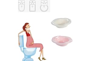 AGDLLYD Bagno Sitz,Bidet Portatile Bacino Sitz Bath,Bidet Portatile per WC Universale,recupero dell'episiotomia,donne in gravidanza,anziani e pazienti 2 pcs（Beige,rosa）