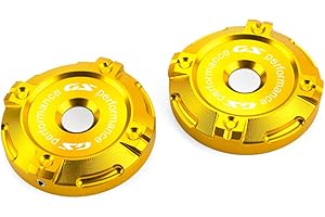 CCYYMOWOK Lot de 2 pour R1300GS GS1300 R1300 GS R 1300GS Adventure ADV 2024 2025 2026 Accessoires moto Cache-amortisseurs décoratifs en aluminium Fourches avant R 1300 GS 1300gsa GSA (Or)