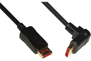 UNBEKANNT Link LKCDP1890 DISPLAYPORT 1.4 8K MT 1.80 kabel połączeniowy, złącze kątowe 90 stopni