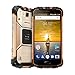 Produktbild IP68 Fingerabdruck ID Smartphone wasserdicht 4G 5,0Zoll FHD 13MP + 8MP Kamera 4700mAh Batterie Typ-C 9V2A Schnellladung Quad Kern 16 GB ROM Dual Sim Handy NFC GPS Ulefone entsperrt Telefon für 23 Bands -Gold