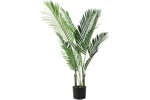 Valyria Home - Planta Artificial Palmera Areca - Tamaño 110 cm - Planta de Plástico Interior y Exterior - Palmera Artificial - Árbol Artificial Realista y Tropical - Decoración del Hogar