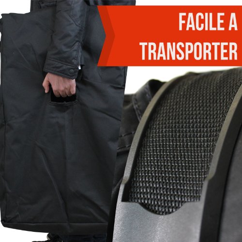 Linxor ® Profi Alu Teleskopleiter mit 2,60 m, 3,20 m und 3,80 m Länge, mit Transporthülle und Schutzhandschuhen – Norm EN131 - 7