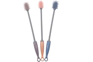 SIDCO Flaschenbürste 3 x Lange Spülbürste Flaschenreiniger Gläserbürste Silikon Bürste