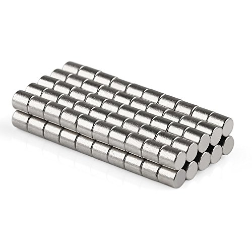 100 Stück N35 starke Neodym Magnete 2 x 2 mm runde Scheiben super Power Magnete