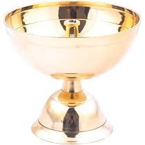 Buy Rolimoli Pure Brass Paro Pyali Akhand Diya (8.5CM) Online at ...