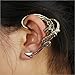 Ladies Fashion Vintage Punk Fly Dragon Earrings Wrap Clip Ear Cuff Earrings (Bronze)