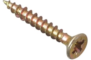 ForgeFix Multi-Purpose Single Thread Screws | 3.0 x 25mm | Zinc Yellow Passivated | Box 200
