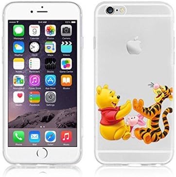 Disney Winnie The Pooh &amp; Friends Transparent TPU Soft Case For Apple iPhone 7 WINNIE PIG &amp; TIGGER