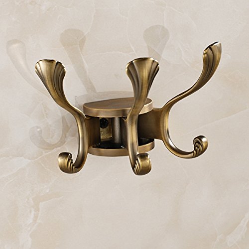 Preisvergleich Produktbild Gold Dreh Aktivitäten Garderobenhaken Bad Hardware-Anhänger Haken,Antique
