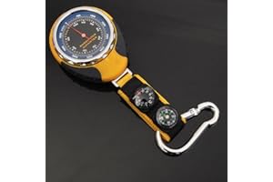 JINYISI Altimetro, Altimetro per escursioni, Barometro multifunzione quattro in uno, termometro per bussola da alpinismo all'aperto, sport multifunzione ad alta precisione