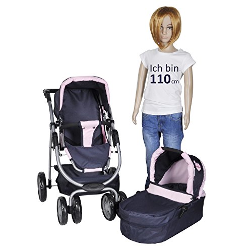 Knorrtoys 90794 Coco combi doll pram (Blue)