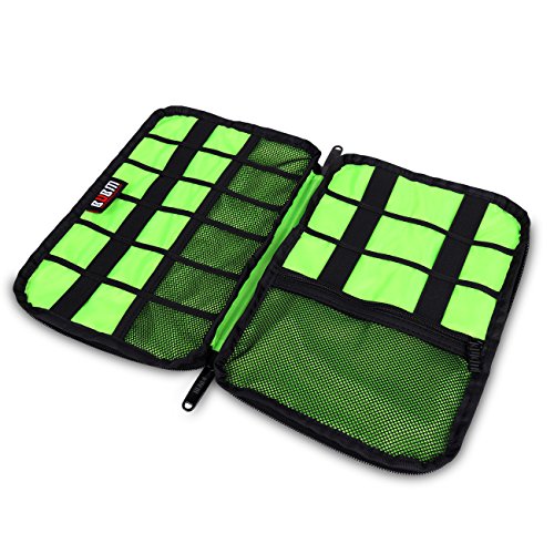 Damai Tragbare Reisetasche für Electronisches Zubehöre Tasche Case Tragetasche Wasserdicht für USB Drive Shuttel, Festplatte, Kabel und sonstiges Zubehör (Dunkelblau) - 4