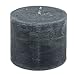 Produktbild Stumpen Outdoor Kerze Dunkel Grau Schwarz Ø 12 / 10 cm Durchgefärbt Garten