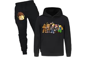 Rzfbeeok 2PCS Kids Pullover Sweatshirt+Jogging Trousers Sets Teens Hoodies and Pants Sets