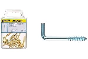 WOLFPACK LINEA PROFESIONAL - Alcayatas Rosca Zincada 16x30 mm. Brico Self 22 unidades