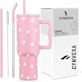 CYNVEXA Tumbler with lid and Straw 1200ML Cup Stainless Steel Vacuum Insulated Tumbler for Water, Iced Tea or Coffee 1.2L Off
