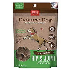 Cloud Star Dynamo Dog Hip and Joint Functional Treat Pouches, Chicken, 14-Ounce