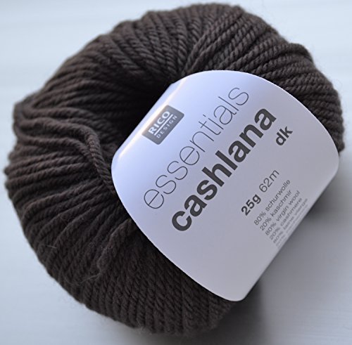 Rico essentials CASHLANA dk Fb. 006 rauchgrau Kaschmirwolle Merinowolle extrafein Babywolle