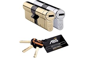 AVOCET ABS Standard Cylinder Anti Snap Latest MK3 Security 3 Star - 35mm Int 35mm Ext - Brass